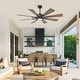 Parrot Uncle 60" Bronze Walnut Farmhouse Integrated LED Windmill ...